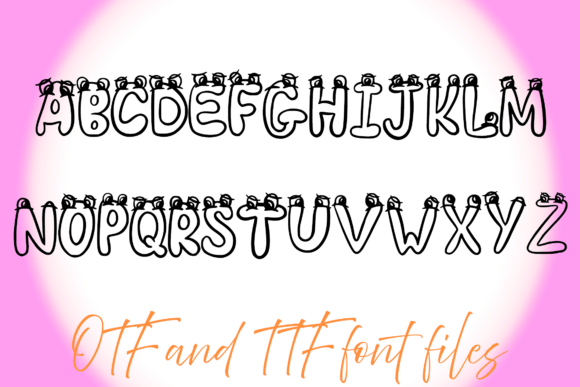 Monster Eyes Font PNG with transparent background - Preview 1
