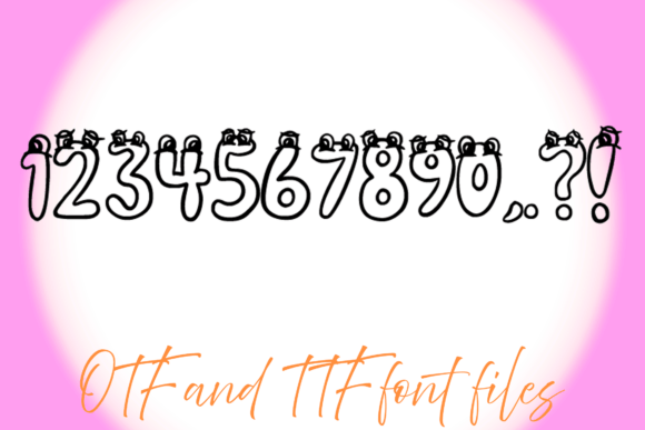 Monster Eyes Font PNG with transparent background - Preview 2
