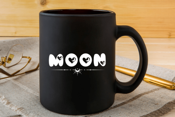 Moon Love Font PNG with transparent background - Preview 1