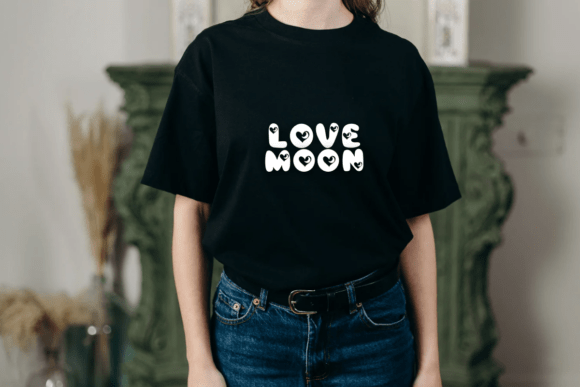 Moon Love Font PNG with transparent background - Preview 2