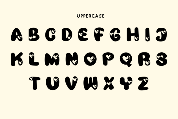 Moon Love Font PNG with transparent background - Preview 4