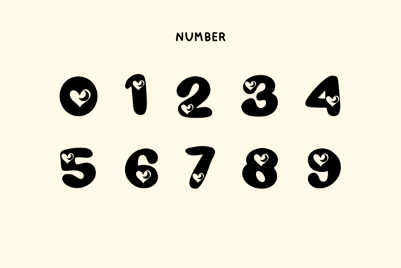 Moon Love Font PNG with transparent background - Preview 6