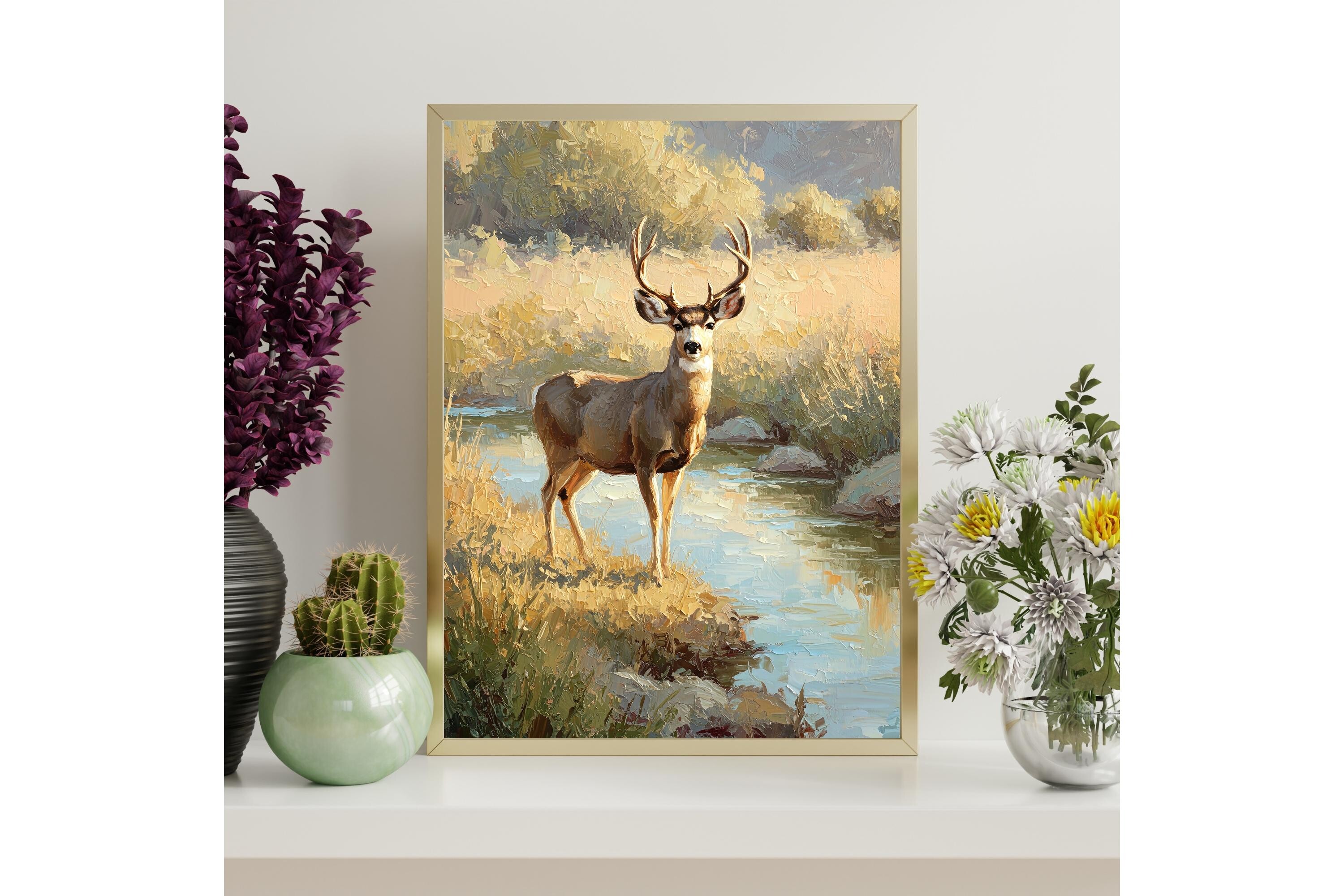 Mule Deer Buck Printable Wall Art
