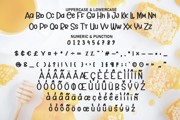 Nice Honey Font PNG with transparent background - Preview 6