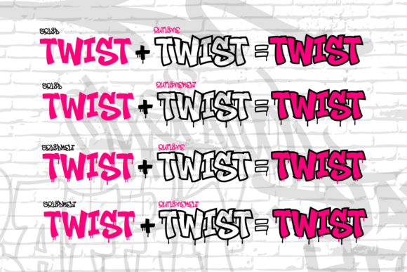 Noctra Drip Font PNG with transparent background - Preview 1