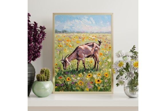Nubian Goat Painting Printable