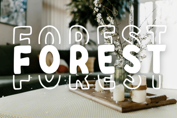 Quirky Stacked Font PNG with transparent background - Preview 2