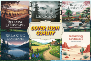 Relaxing Landscapes Coloring Pages Graphic by Print Zone · Creative Fabrica