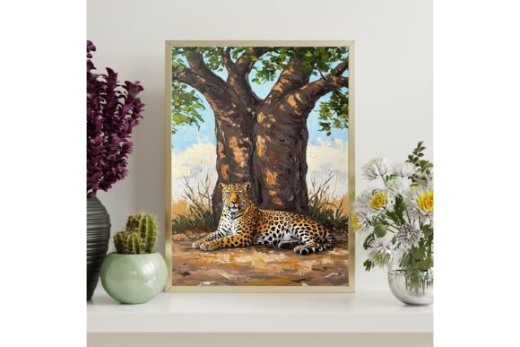 Safari Leopard Print Wall Art