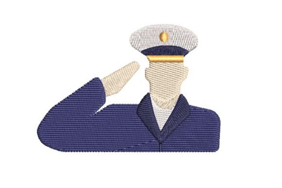Saluting Soldier in Uniform