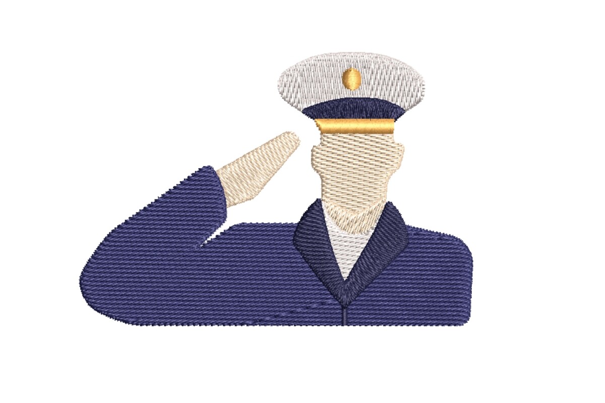 Saluting Soldier in Uniform