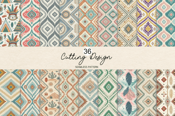 Seamless Retro & Tropical Floral Pattern Graphic by CUTTING ...