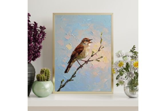 Singing Bird Printable Wall Art