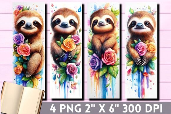 Sloth Printable Bookmark Design Design Graphic Crafts By Digital Donkey