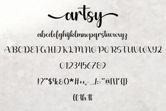 Artsy Font - Preview 4