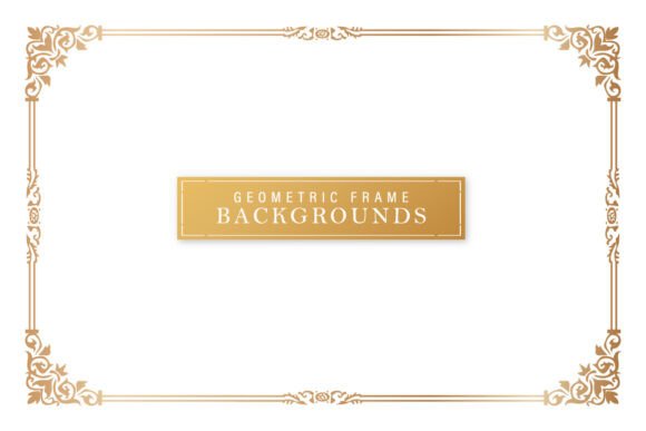 Decorative Corner Element Elegant Gold