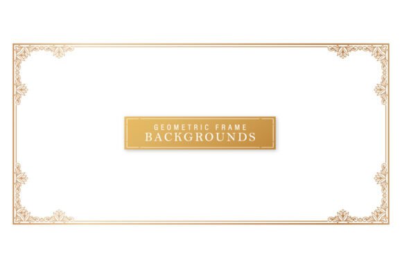 Rectangle Frame Corner Ornamental Design