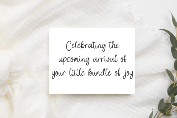 Baby Shower Font - Preview 1
