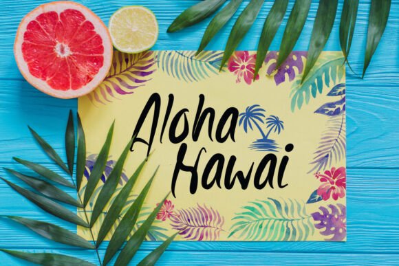Beach Night Font - Preview 2