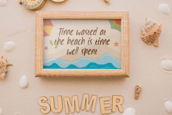 Beach Night Font - Preview 5
