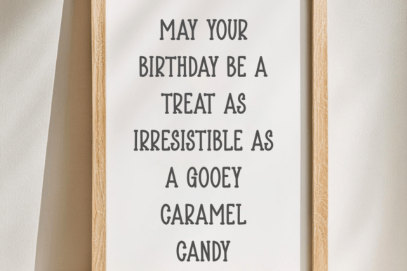Birthday Caramel Font - Preview 4
