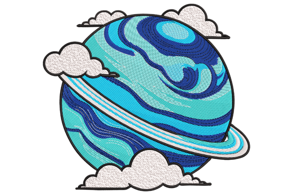 Blue Swirl Planet
