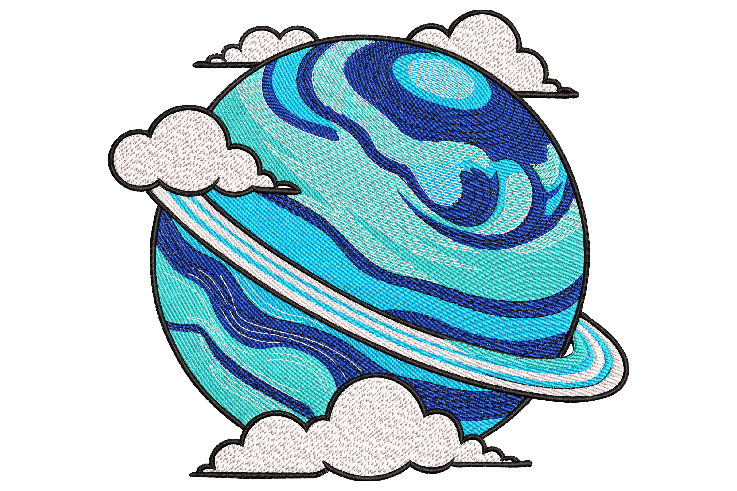 Blue Swirl Planet