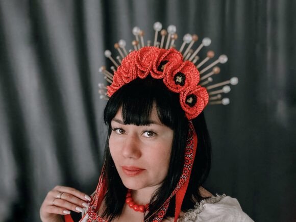 Crochet Pattern Poppy Headband PDF Video