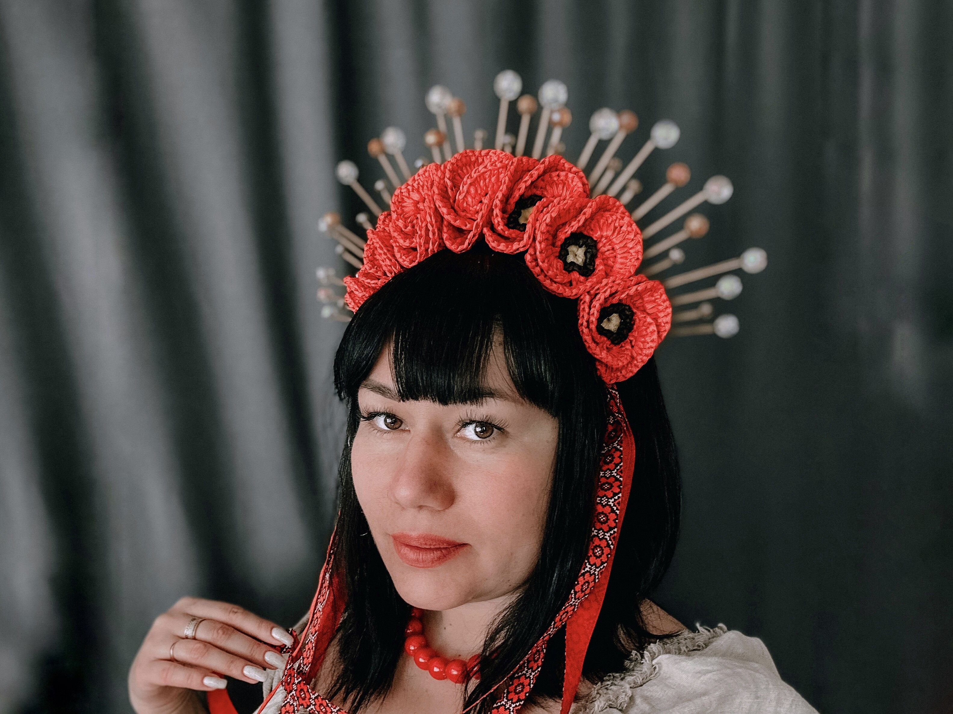 Crochet Pattern Poppy Headband PDF Video