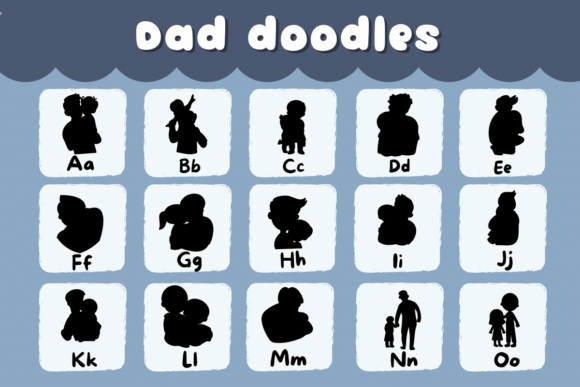 Dad Doodles Font - Preview 1