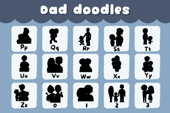 Dad Doodles Font - Preview 2