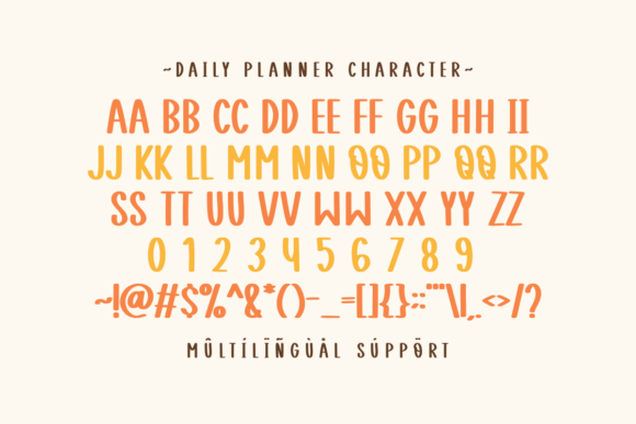 Daily Planner Font - Preview 2