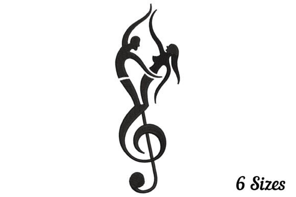 Dancing Couple Musical Note