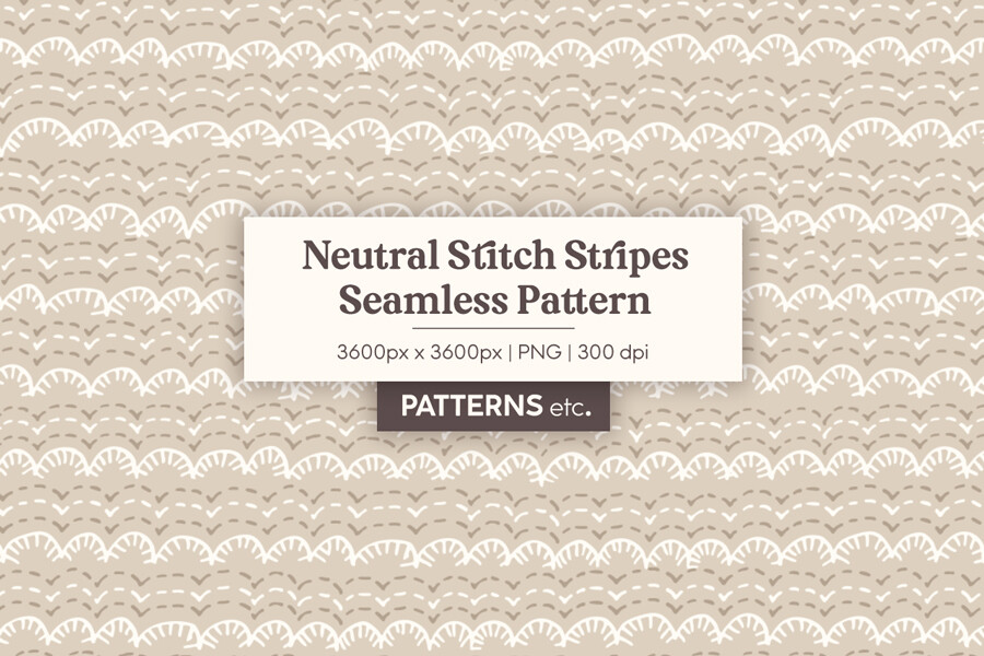 Embroidered Stitch Stripes Pattern