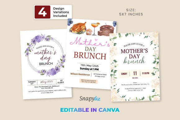 Free Mothers Day Brunch Invitations Graphics
