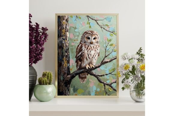 Great Horned Owl Printable Wall Art