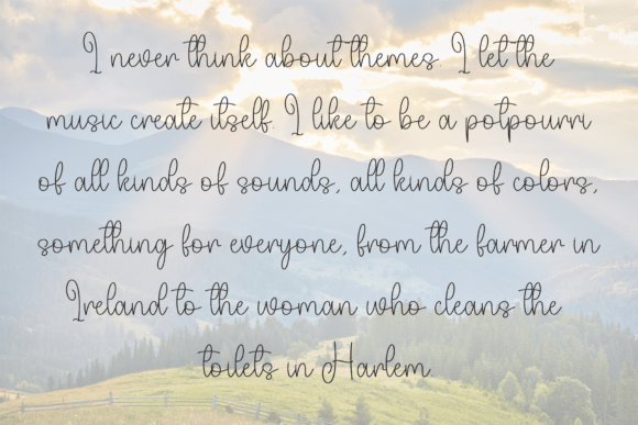 Highland Sunshine Font PNG with transparent background - Preview 5