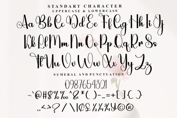 Highlight Wedding Font font preview - 4