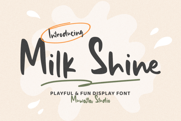 Milk Shine Script & Handwritten Font By Muwatta Studio