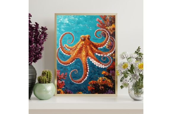 Ocean Octopus Printable Wall Art