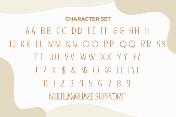 Olive Orange Font PNG with transparent background - Preview 4