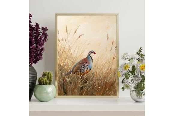 Partridge Field Printable Wall Art