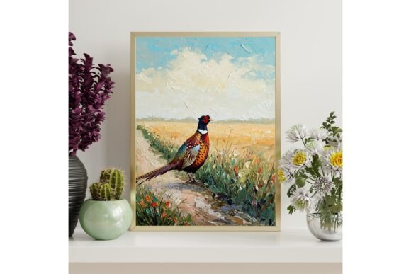 Pheasant Painting Printable Art
