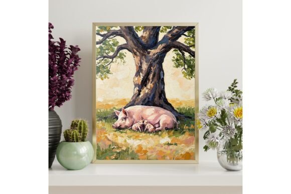 Pig Family Printable Wall Art