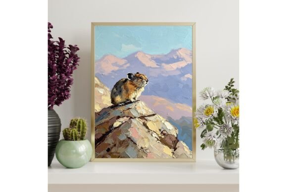 Pika Mountain Printable Wall Art
