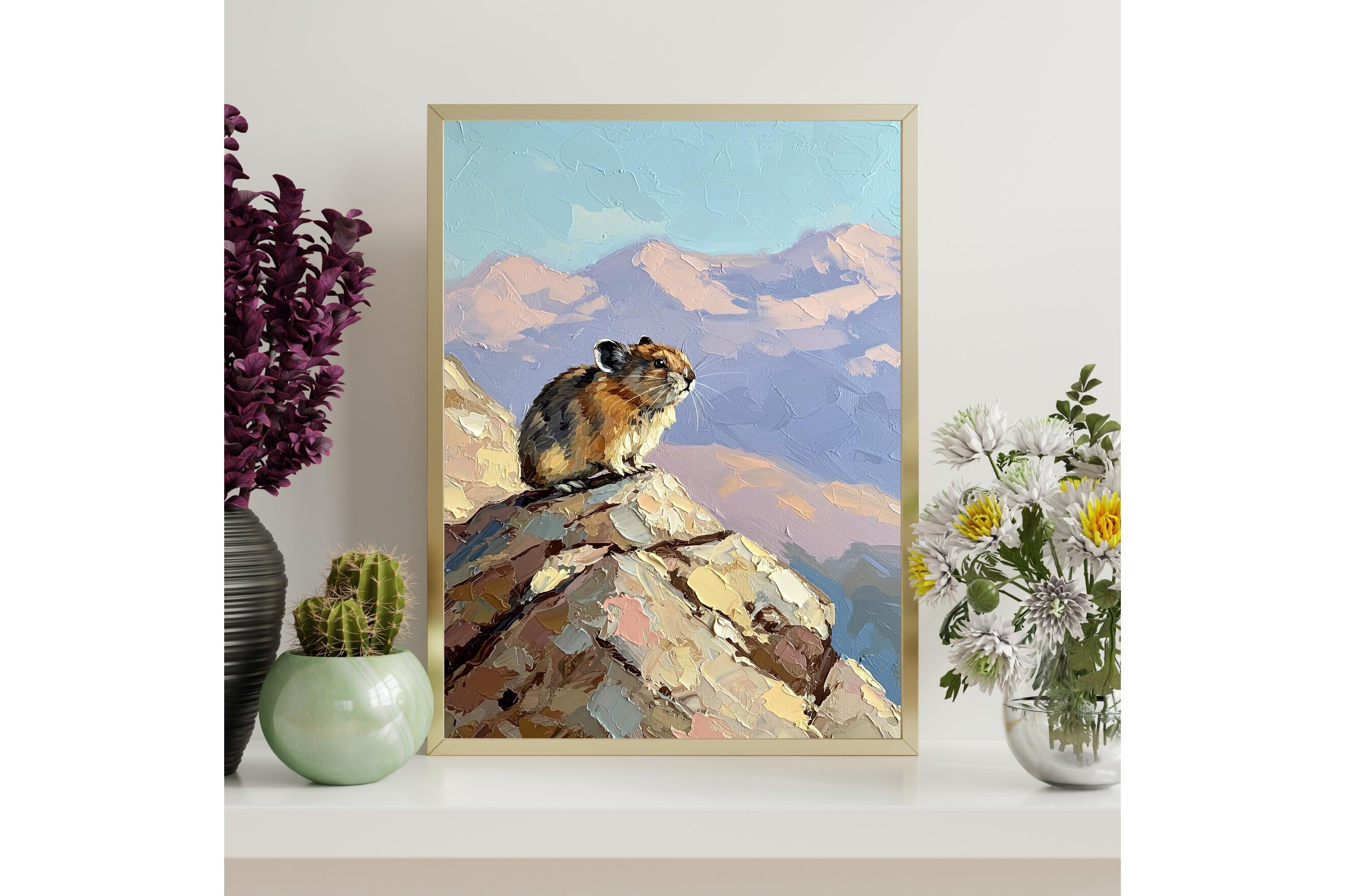 Pika Mountain Printable Wall Art