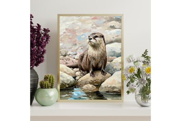 River Otter Wall Art Printable