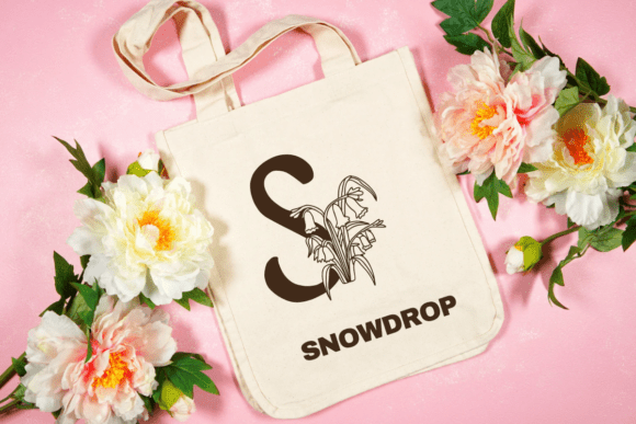 Snowdrop Doodle Font PNG with transparent background - Preview 4