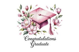 Pink Graduation Graphic by Joanna Redesiuk · Creative Fabrica