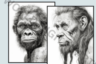 20 Human Evolution Coloring Pages Graphic by LaxMuni · Creative Fabrica